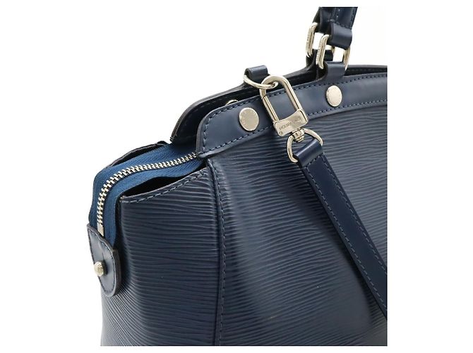 Borsa a mano in pelle Epi Louis Vuitton in blu indaco - vista 6