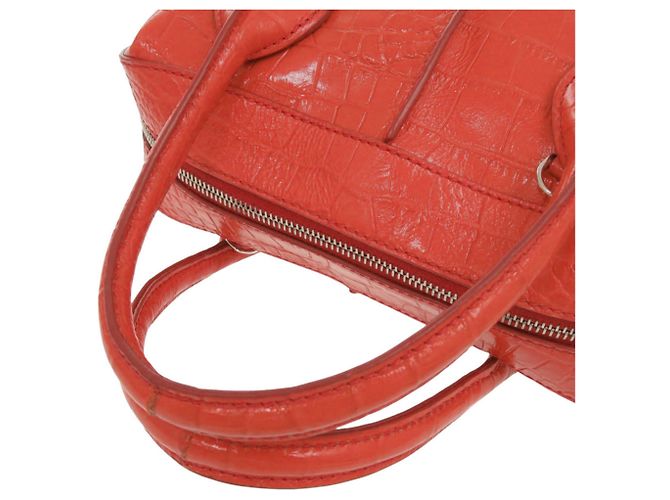 Borsa in pelle rossa con stampa coccodrillo di Tod's Rosso - vista 7