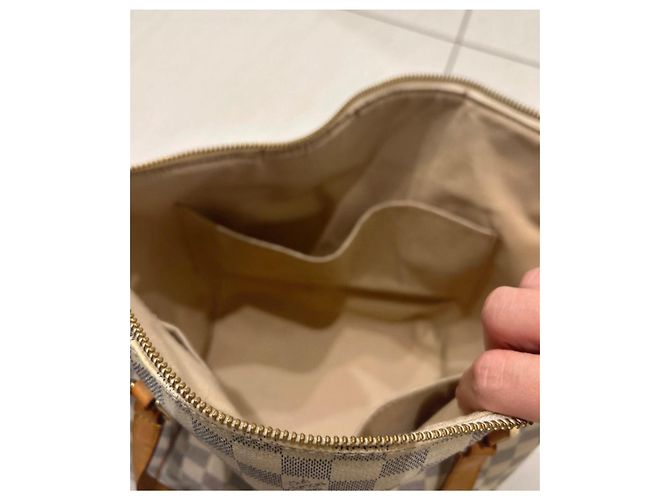 Louis Vuitton Totally MM Bianco Blu - vista 5