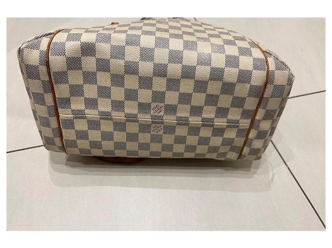 Louis Vuitton Totally MM Bianco Blu - vista 6