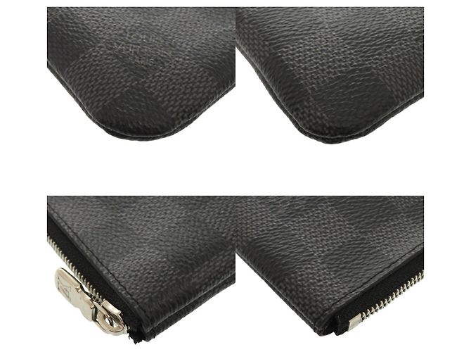Portafoglio Damier Graphite Louis Vuitton Nero Damier ebene - vista 3