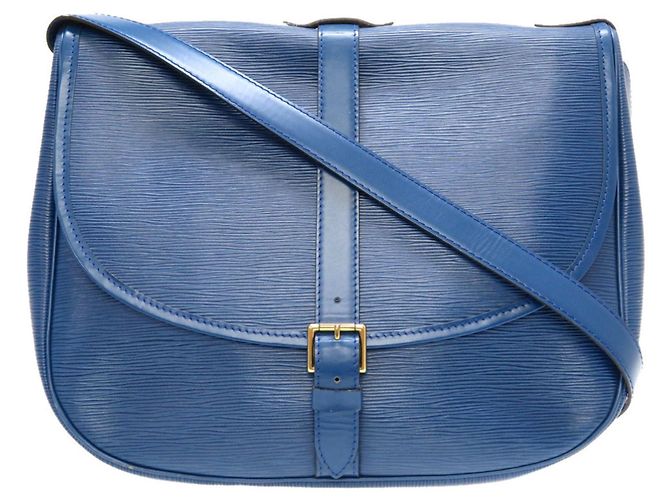 Borsa a Spalla Saumur 35 Epi Louis Vuitton Blu - vista 2