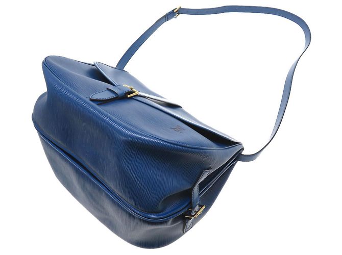 Borsa a Spalla Saumur 35 Epi Louis Vuitton Blu - vista 4
