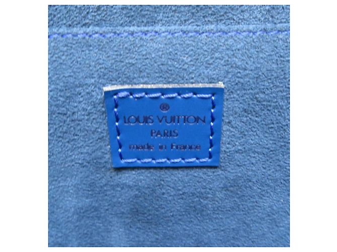 Borsa a Spalla Saumur 35 Epi Louis Vuitton Blu - vista 7