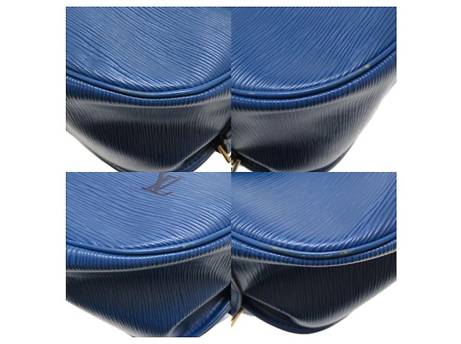 Borsa a Spalla Saumur 35 Epi Louis Vuitton Blu - vista 9
