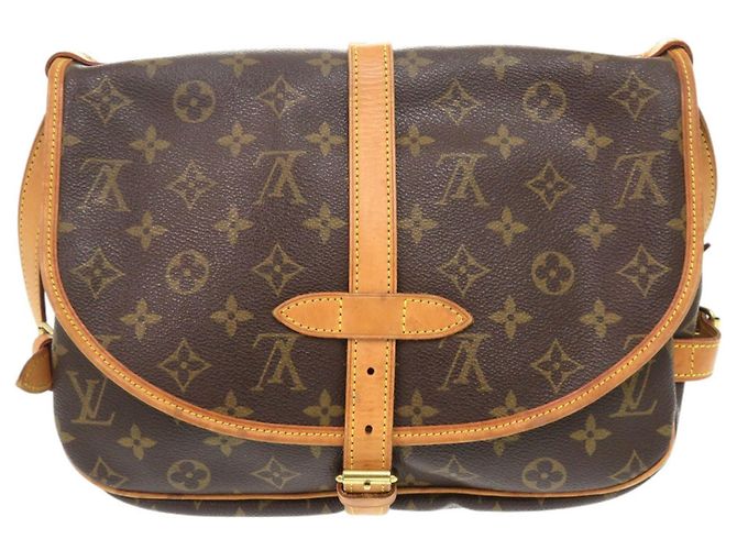 Borsa a Spalla Saumur 30 Monogram Louis Vuitton Marrone Monogramma - vista 2