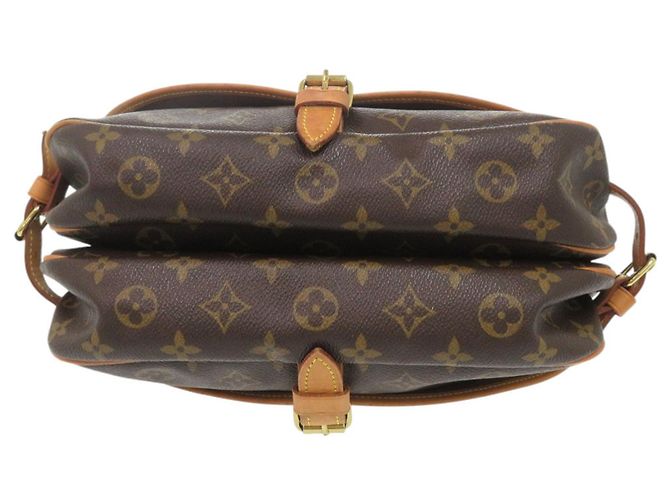 Borsa a Spalla Saumur 30 Monogram Louis Vuitton Marrone Monogramma - vista 3