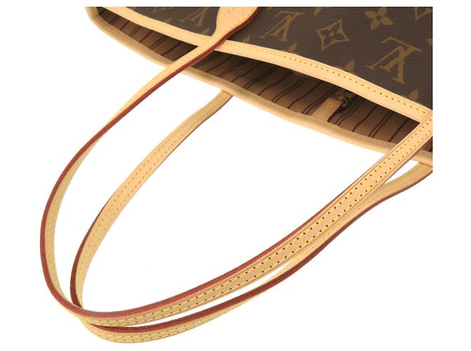 Borsa tote Louis Vuitton Neverfull MM Monogram Rose Beige Marrone - vista 5