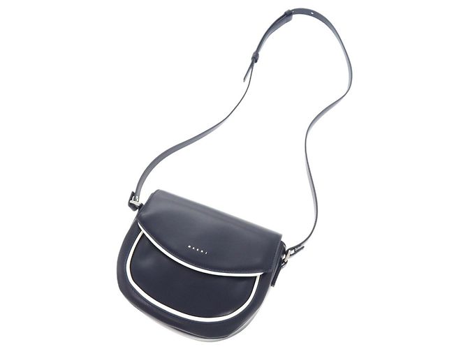 Marni Smile Bag - Navy Shoulder Bag Navy blue - view 6