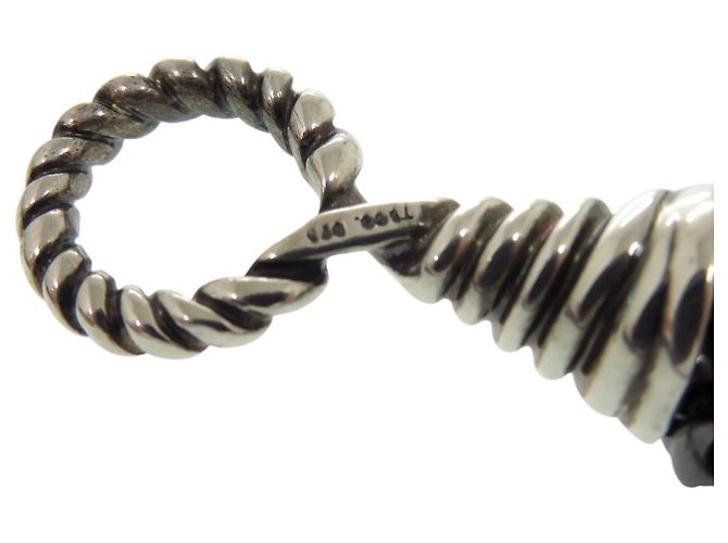 Tiffany & Co. 8-strängige Hämatit Choker-Halskette Silber - Ansicht 6