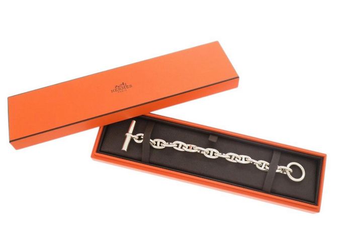 Hermès Bracciale Charm Chaine d'Ancre MM Hermes Argento - vista 2