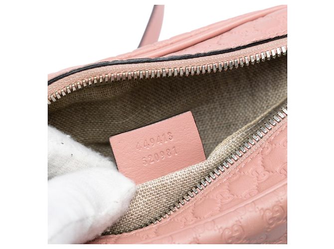 Borsa a tracolla Gucci Pink Microguccissima Bree Rosa - vista 6
