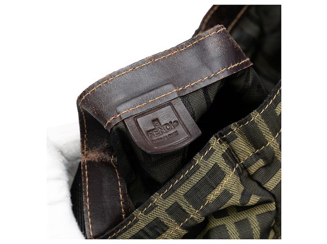 Fendi Brown Zucca Canvas and Nylon Foldable Tote - view 5