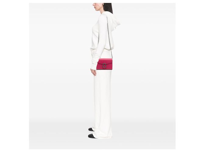 Cartera Mini Dionysus de Cuero Rosa de Gucci con Cadena - vista 10