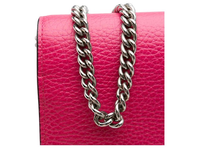 Cartera Mini Dionysus de Cuero Rosa de Gucci con Cadena - vista 9