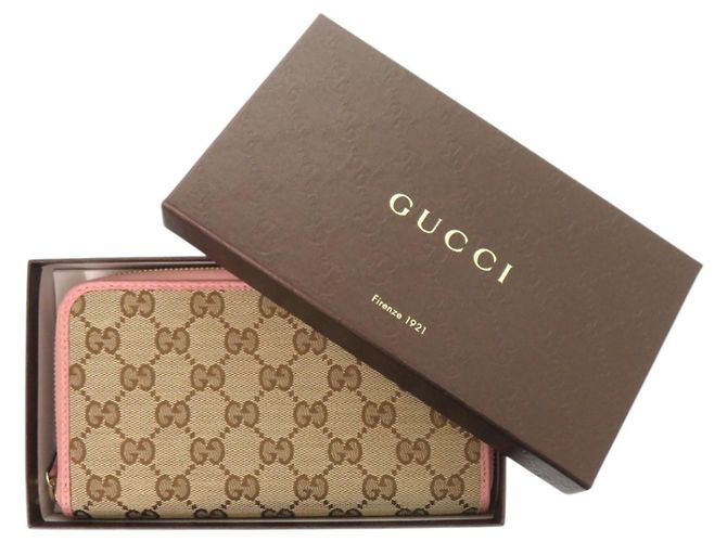 Gucci GG Supreme Langwallet Pink Beige - Ansicht 2