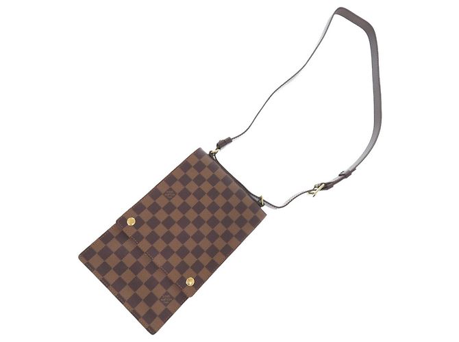 Borsa a Spalla Portobello Damier Louis Vuitton Marrone - vista 9
