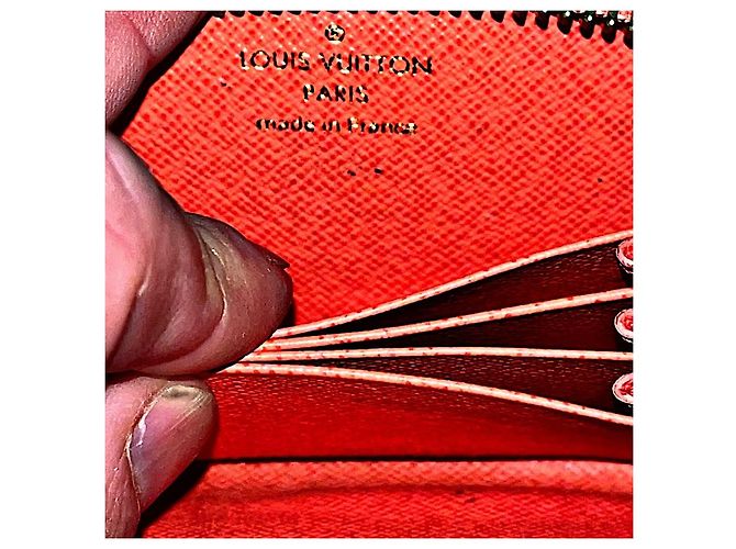 Cartera Louis Vuitton Monogram Poppy Multicartes Coral - vista 9
