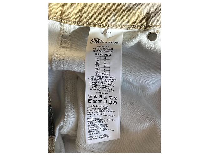 Falda mini cargo de camuflaje Blumarine con cinturón marrón beige Castaño - vista 11