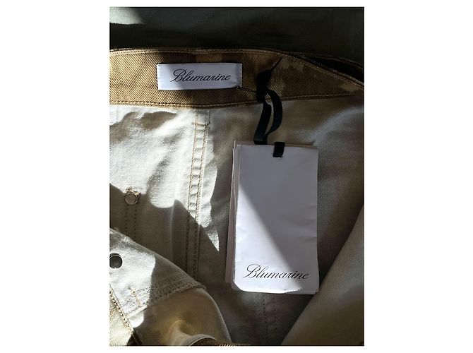 Falda mini cargo de camuflaje Blumarine con cinturón marrón beige Castaño - vista 9