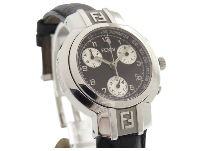 Fendi 4500L Horology Chronograph Uhr Schwarz - Ansicht 6