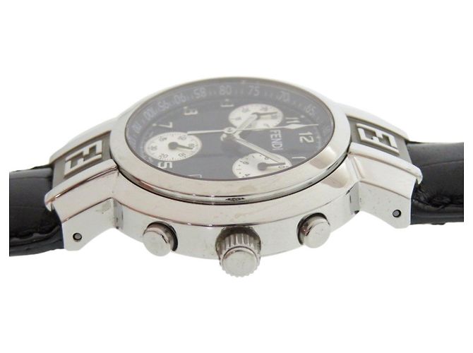 Fendi 4500L Horology Chronograph Uhr Schwarz - Ansicht 8