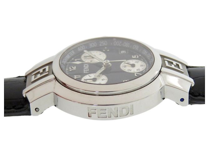 Fendi 4500L Horology Chronograph Uhr Schwarz - Ansicht 9