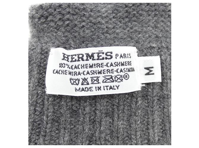 Grau Cashmere-Handschuhe von Hermès Braun - Ansicht 3
