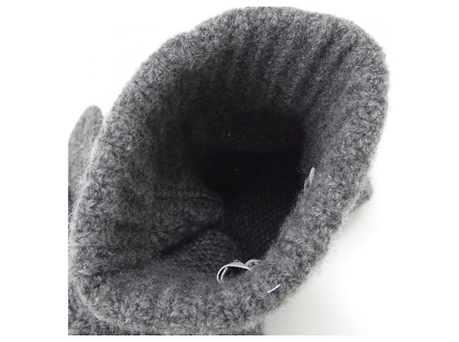 Grau Cashmere-Handschuhe von Hermès Braun - Ansicht 4