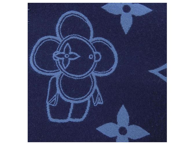 Sciarpa Monogram Vivienne Louis Vuitton Blu navy - vista 4