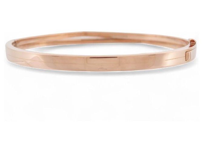 NUOVO BRACCIALE REPOSSI ANTIFER BAF0BDPG00000 14CM IN ORO ROSA 18K 18G BANGLE D'oro - vista 4