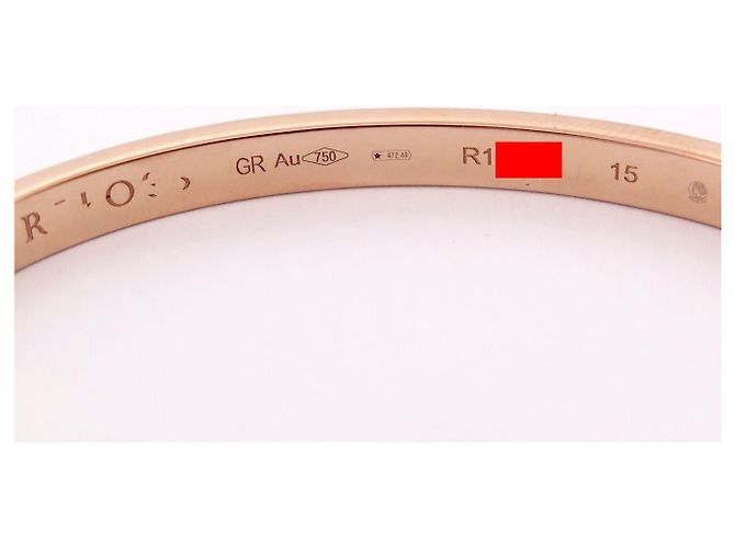 NUOVO BRACCIALE REPOSSI ANTIFER BAF0BDPG00000 14CM IN ORO ROSA 18K 18G BANGLE D'oro - vista 7