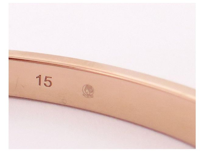 NUOVO BRACCIALE REPOSSI ANTIFER BAF0BDPG00000 14CM IN ORO ROSA 18K 18G BANGLE D'oro - vista 8