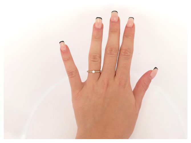 NEUER VANRYCKE SOLITÄR-RING MIT DIAMANTEN IN 18K ROSEGOLD T53 - Ansicht 12