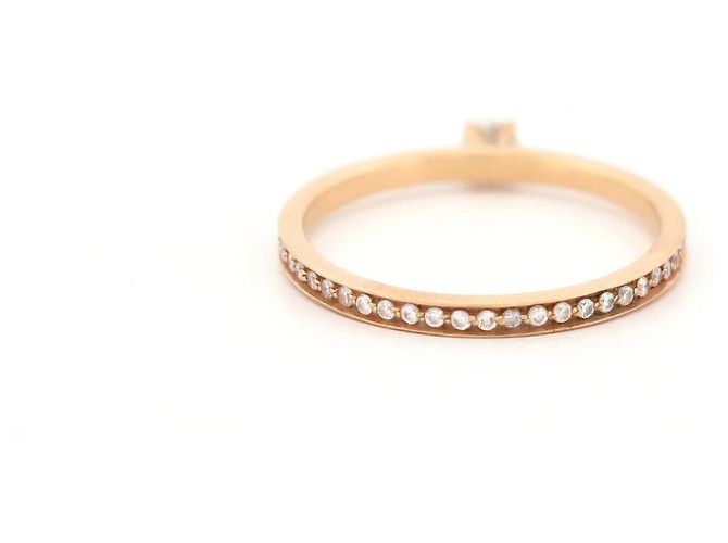 NEUER VANRYCKE SOLITÄR-RING MIT DIAMANTEN IN 18K ROSEGOLD T53 - Ansicht 4