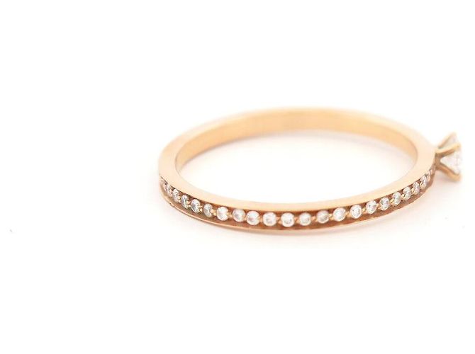 NEUER VANRYCKE SOLITÄR-RING MIT DIAMANTEN IN 18K ROSEGOLD T53 - Ansicht 5