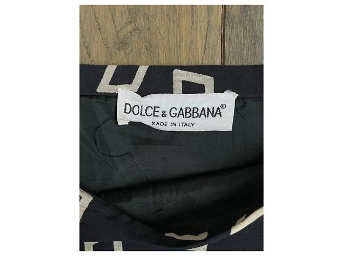 Dolce & Gabbana Rock aus Viskose mit Spitzendetails Schwarz Weiß - Ansicht 7