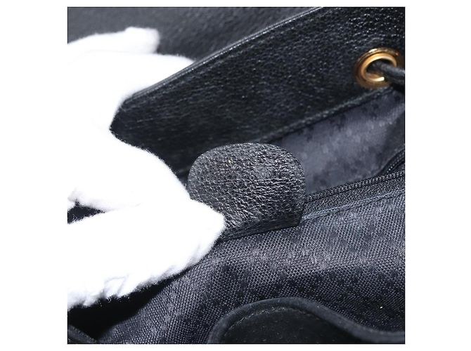 Gucci Vintage Bamboo Suede Medium Nero - vista 6