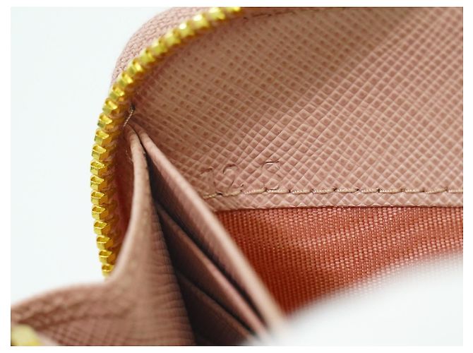 Prada Bow Zip Around Wallet Saffiano Leather Long Pink - view 5