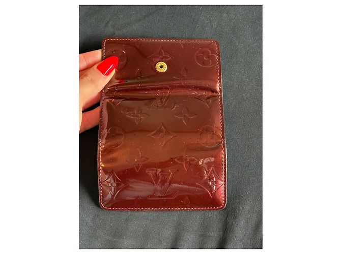 Louis Vuitton Purses, wallets, cases Dark red - view 3