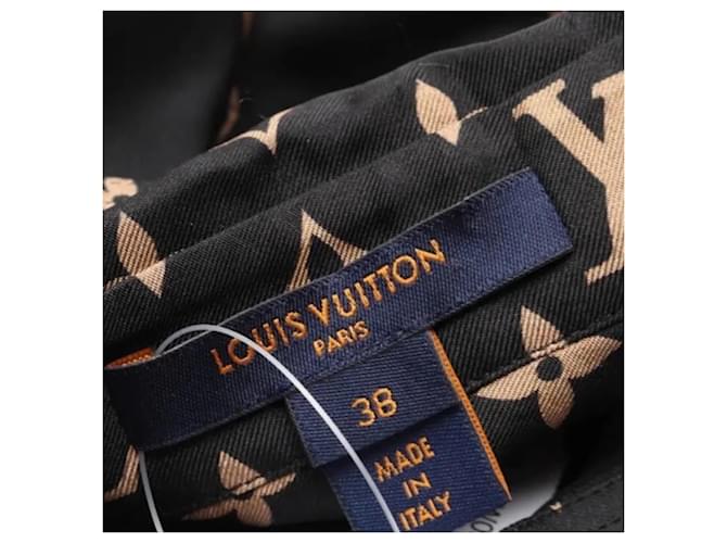 Louis Vuitton Monogramm Seidenbluse Schwarz - Ansicht 10