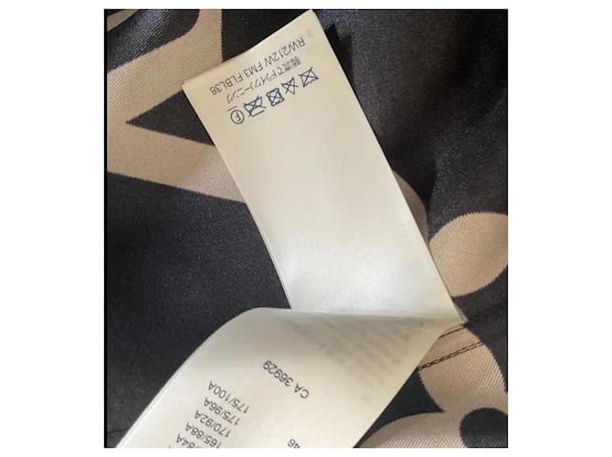 Louis Vuitton Monogramm Seidenbluse Schwarz - Ansicht 7