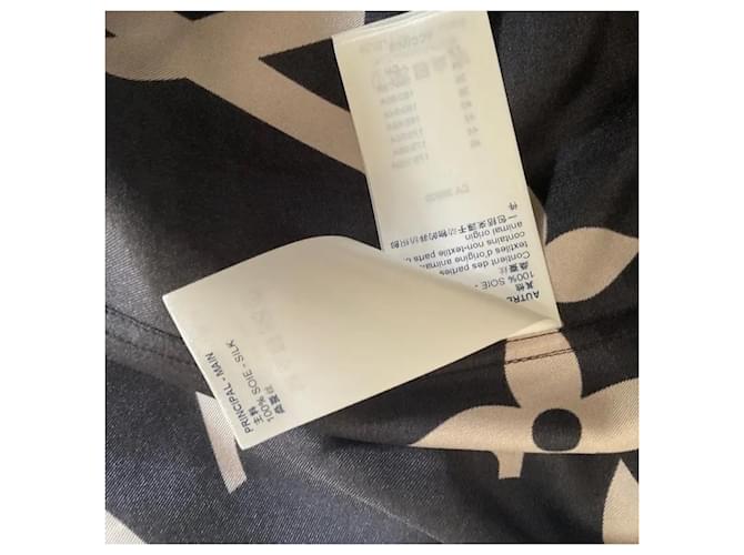 Louis Vuitton Monogramm Seidenbluse Schwarz - Ansicht 8