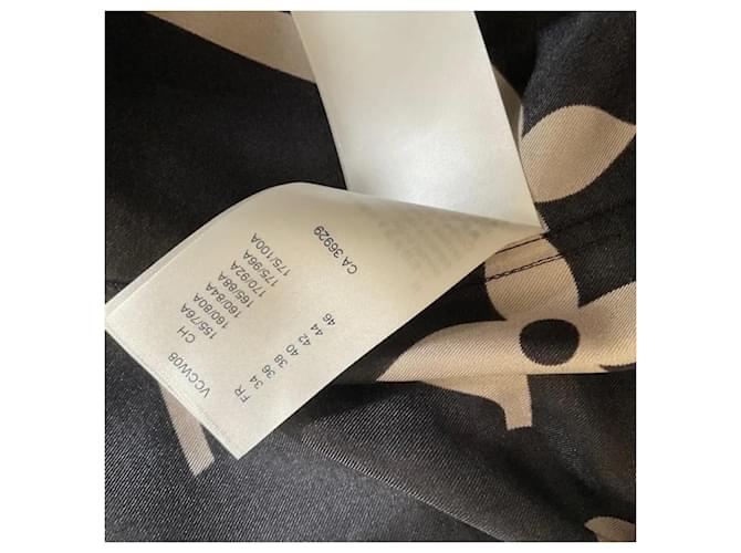 Louis Vuitton Monogramm Seidenbluse Schwarz - Ansicht 9