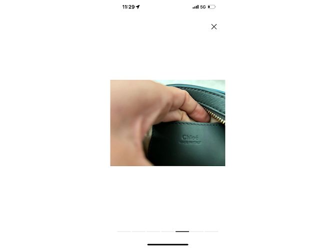 Borsa a cintura Chloé blu in pelle - vista 6
