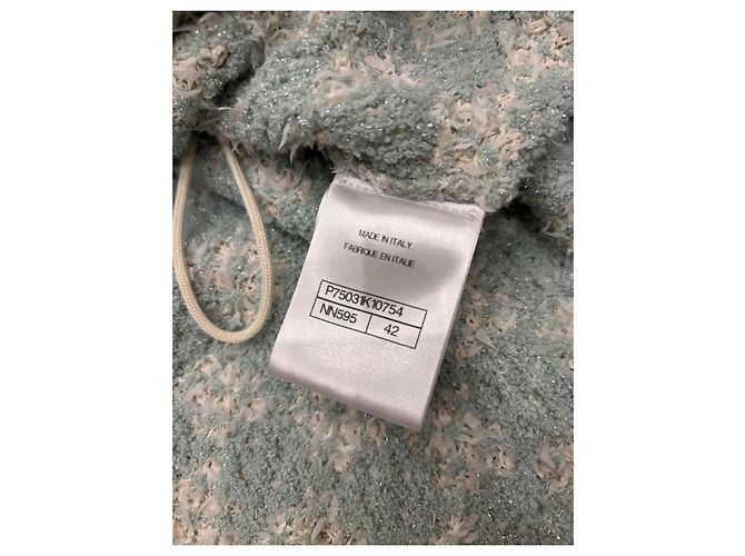 Colete Chanel de algodão verde - vista 3