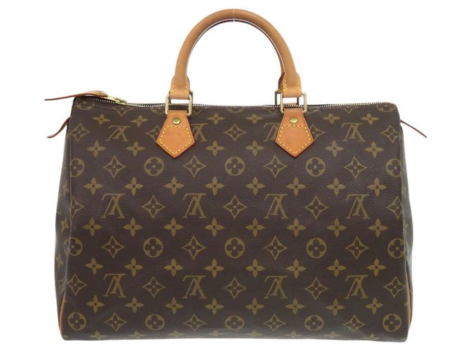 Borsa Louis Vuitton Speedy 35 Monogram Marrone Monogramma - vista 2
