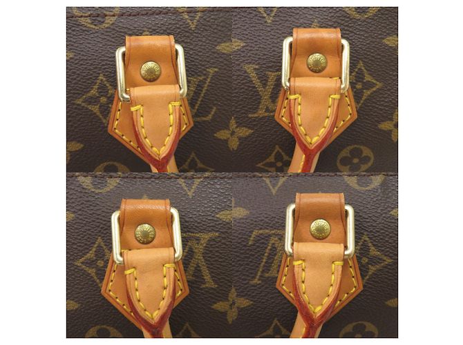 Borsa Louis Vuitton Speedy 35 Monogram Marrone Monogramma - vista 8