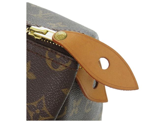 Borsa Louis Vuitton Speedy 35 Monogram Marrone Monogramma - vista 9
