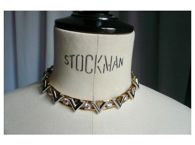 COLLAR LOUIS VUITTON V FOR VUITTON M02271 Gold hardware - vista 10